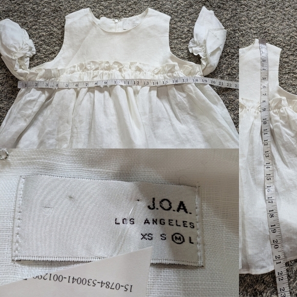 ✨3/$15 JOA white cold shoulder off the shoulder flowy top M - Picture 6 of 7